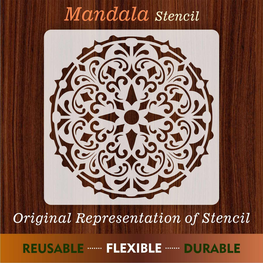 Mandala Reusable Stencil for Canvas and wall painting - imartdecor.com