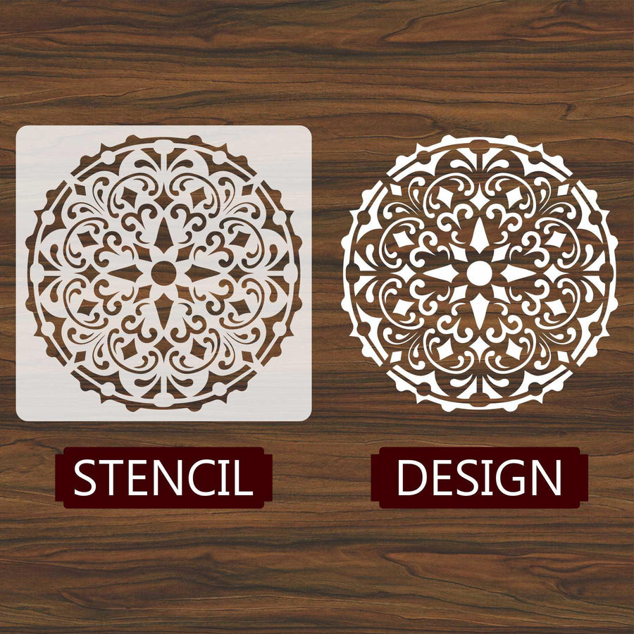 Mandala Reusable Stencil for Canvas and wall painting - imartdecor.com