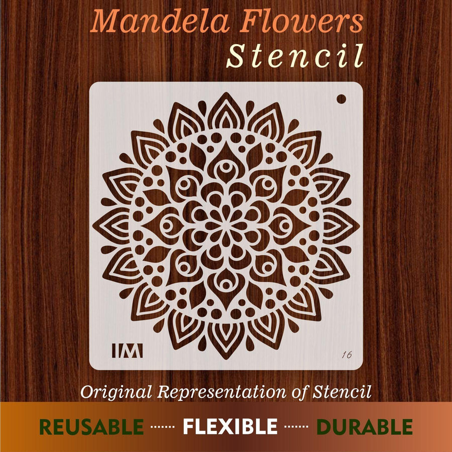 Mandala Design Reusable Stencil for Canvas and wall painting - imartdecor.com