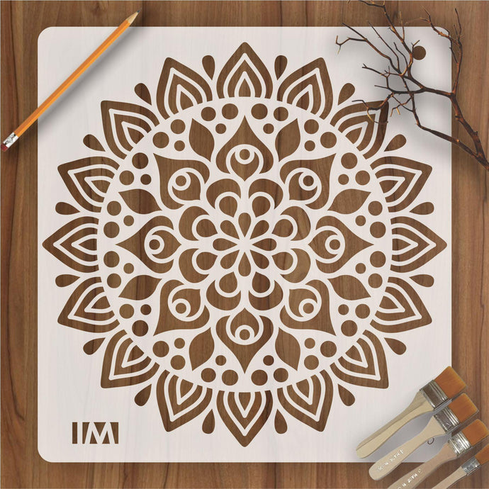 Mandala Design Reusable Stencil for Canvas and wall painting - imartdecor.com