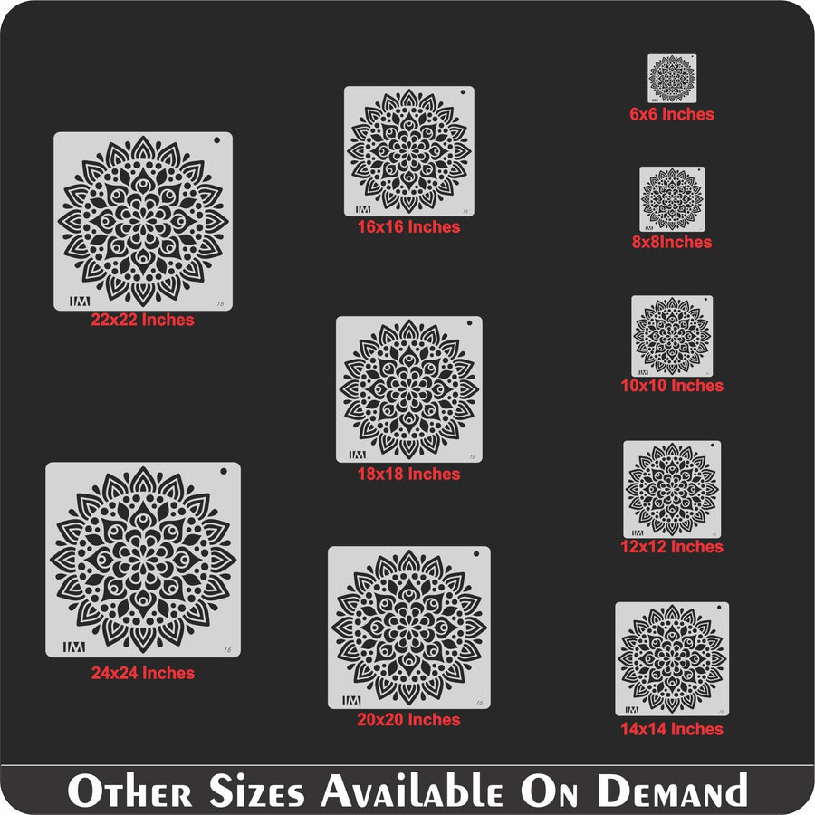 Mandala Design Reusable Stencil for Canvas and wall painting - imartdecor.com