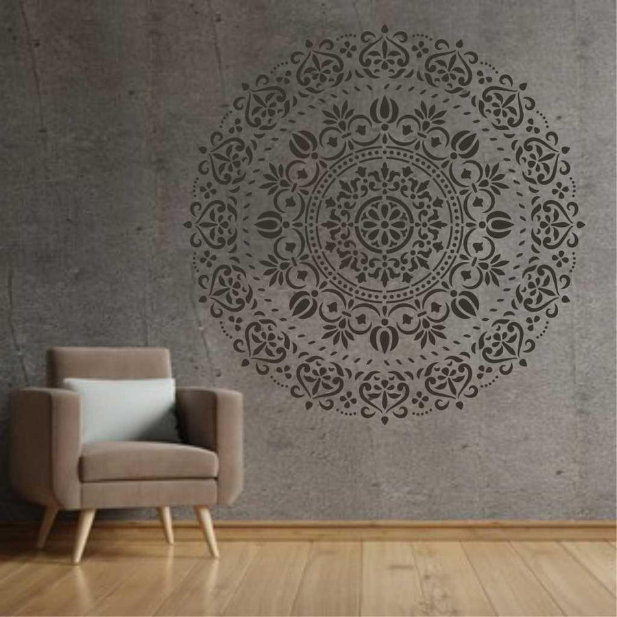 Mandala Reusable Stencil For Canvas And Wall Painting - imartdecor.com