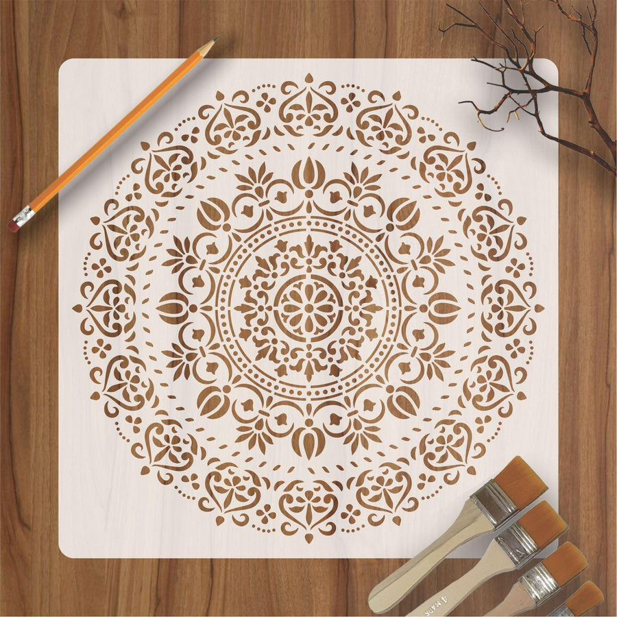 Mandala Reusable Stencil For Canvas And Wall Painting - imartdecor.com