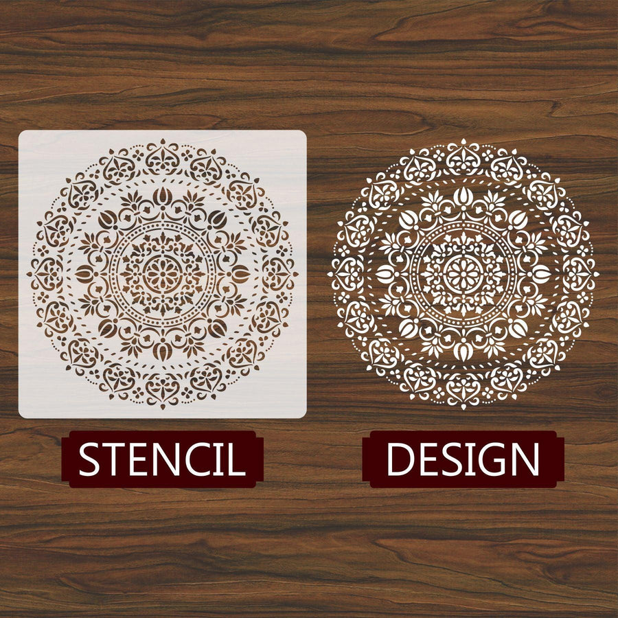 Mandala Reusable Stencil For Canvas And Wall Painting - imartdecor.com