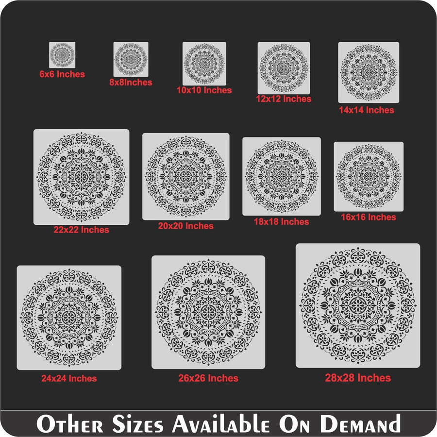 Mandala Reusable Stencil For Canvas And Wall Painting - imartdecor.com