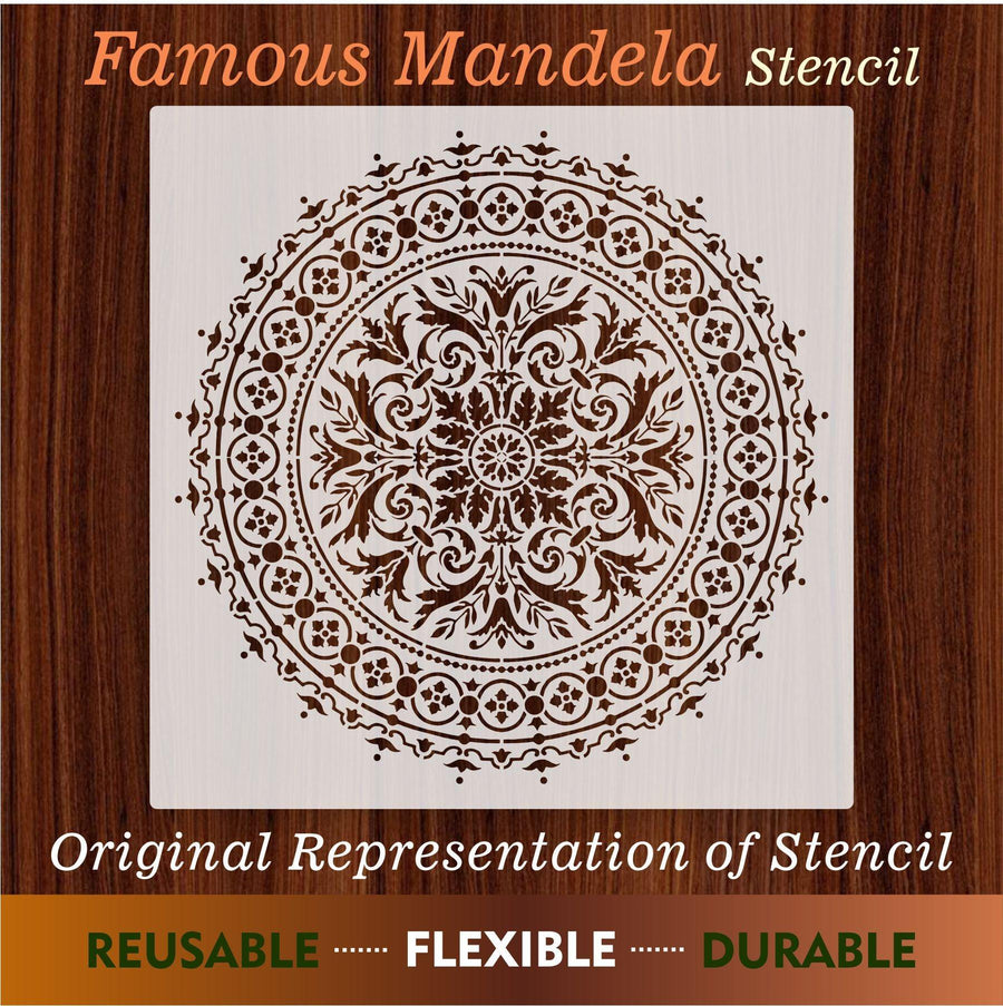 Mandala Reusable Stencil For Canvas And Wall Painting - imartdecor.com
