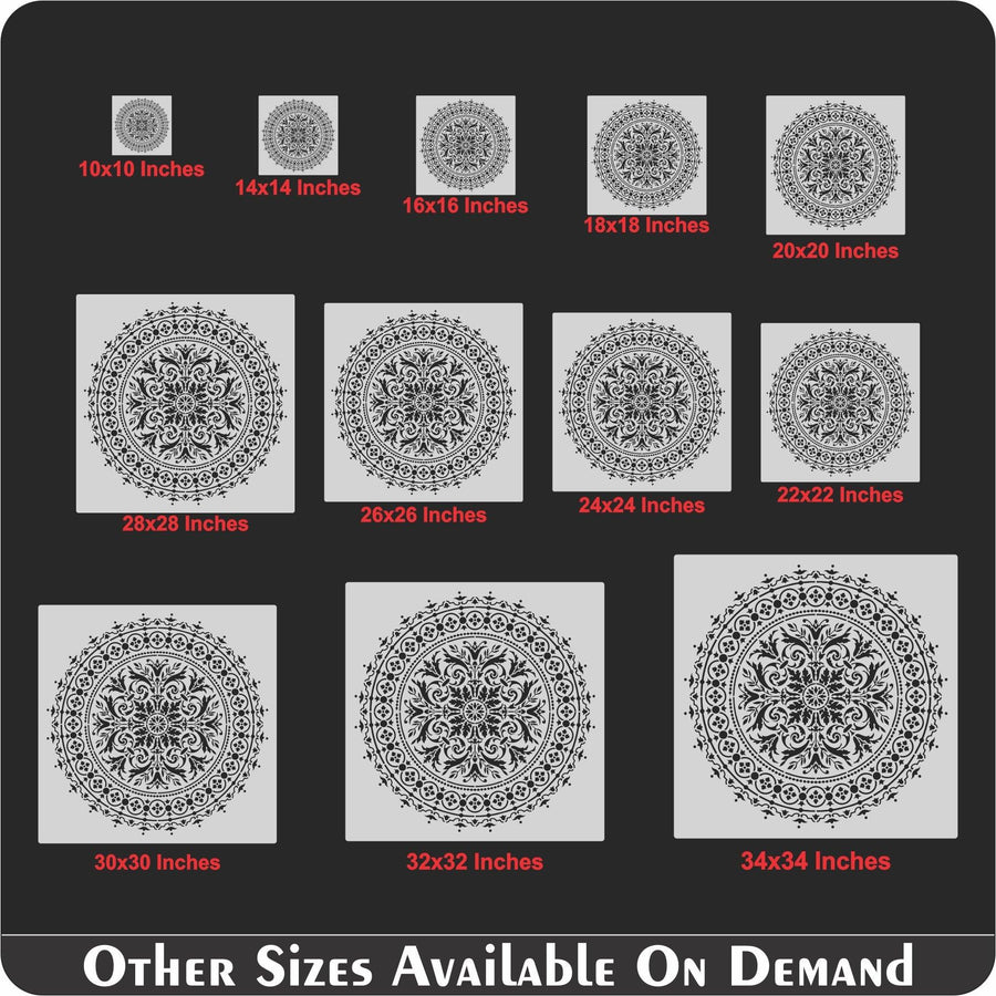 Mandala Reusable Stencil For Canvas And Wall Painting - imartdecor.com