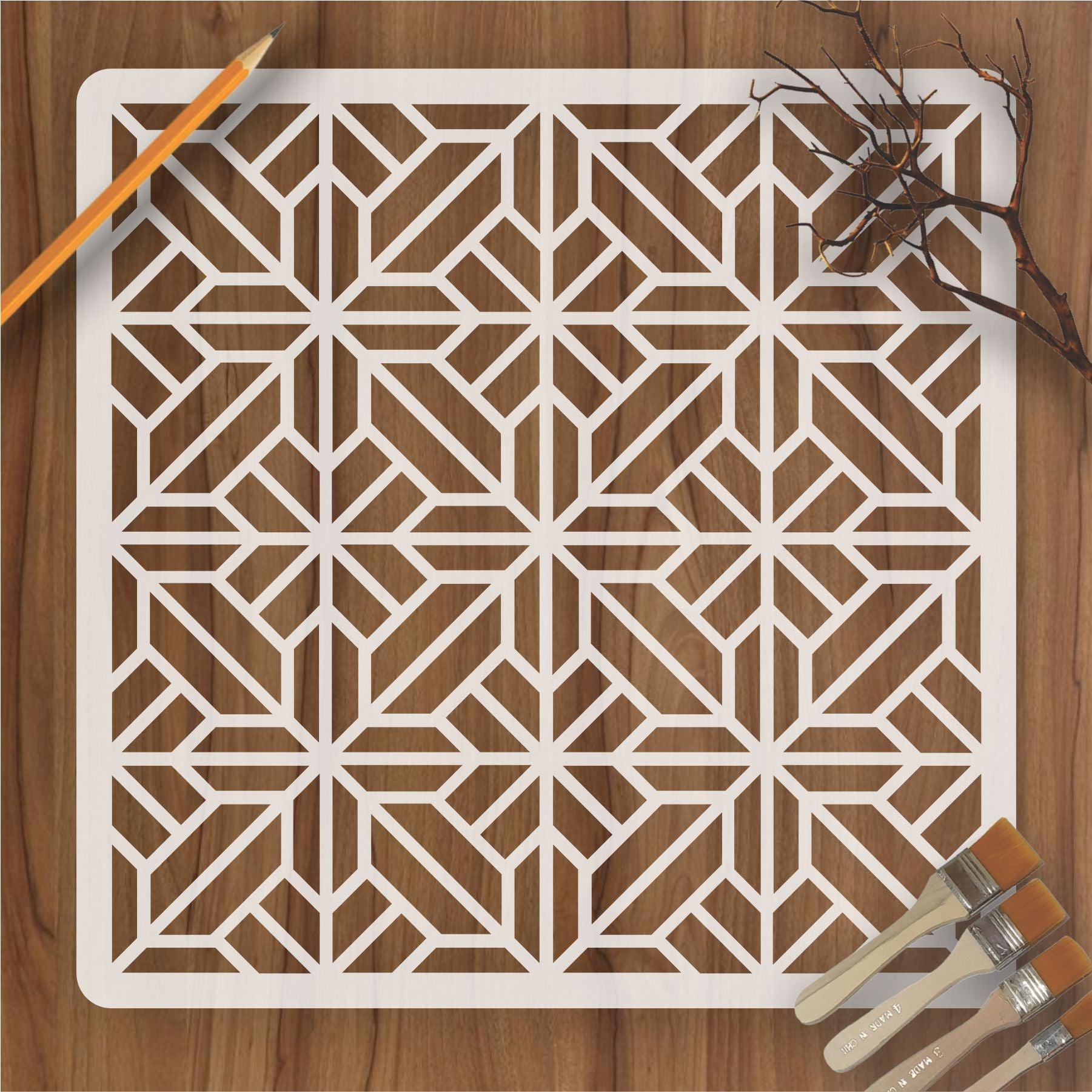Pattern Reusable Stencil For Canvas And Wall Painting ID 18