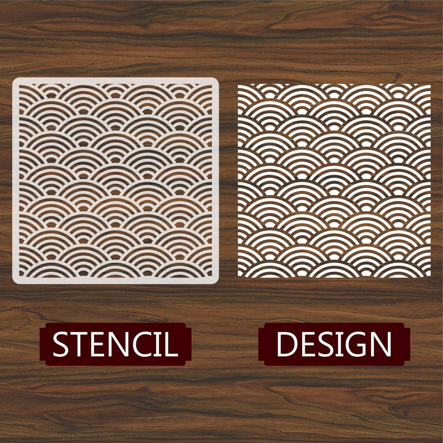 Seamless Pattern Reusable Stencil For Canvas And Wall Painting - imartdecor.com