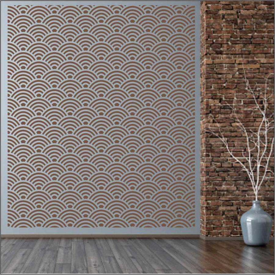 Seamless Pattern Reusable Stencil For Canvas And Wall Painting - imartdecor.com