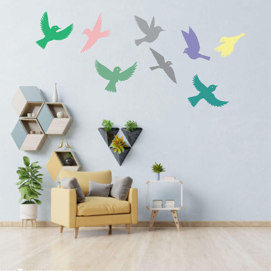Flying Birds Reusable Stencil For Canvas And Wall Painting - imartdecor.com