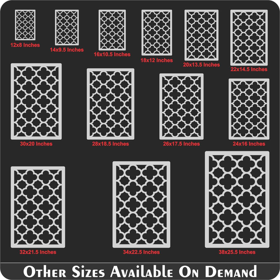 Moroccan Fabric Reusable Stencil For Canvas And Wall Painting - imartdecor.com