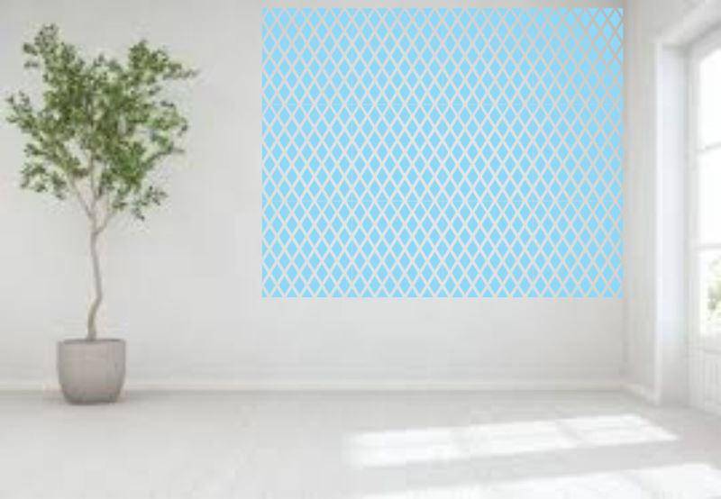 Diamond Pattern Moroccan Fabric Reusable Stencil For Canvas And Wall Painting - imartdecor.com