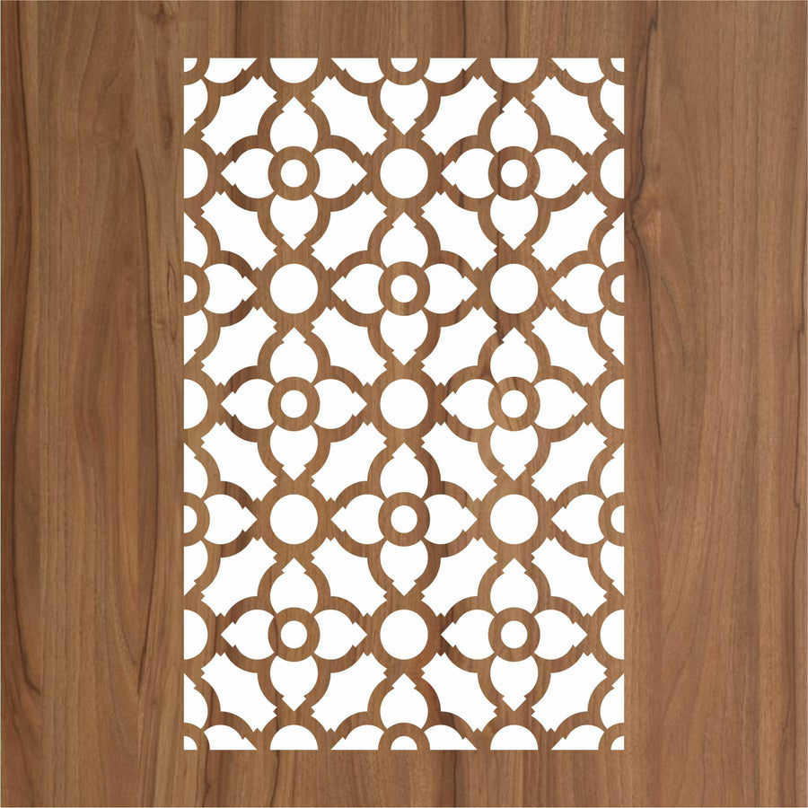 Geomatric Pattern Moroccan Fabric Reusable Stencil For Canvas And Wall Painting - imartdecor.com