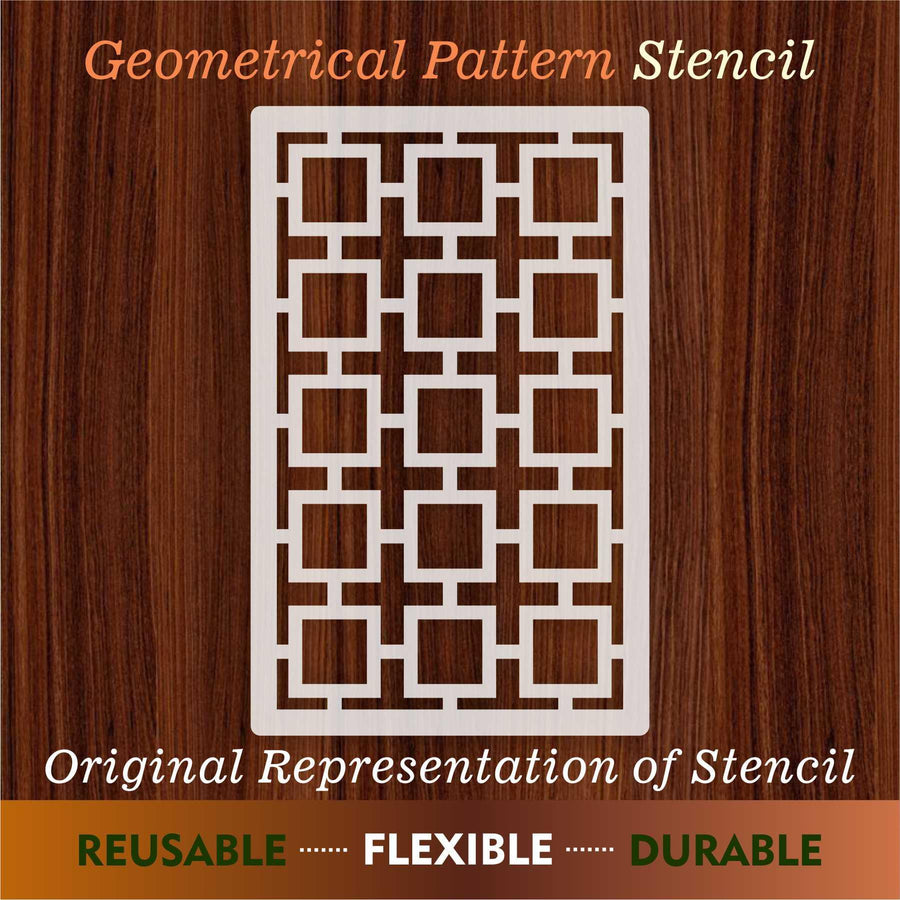 Geomatric Pattern Moroccan Fabric Reusable Stencil For Canvas And Wall Painting - imartdecor.com