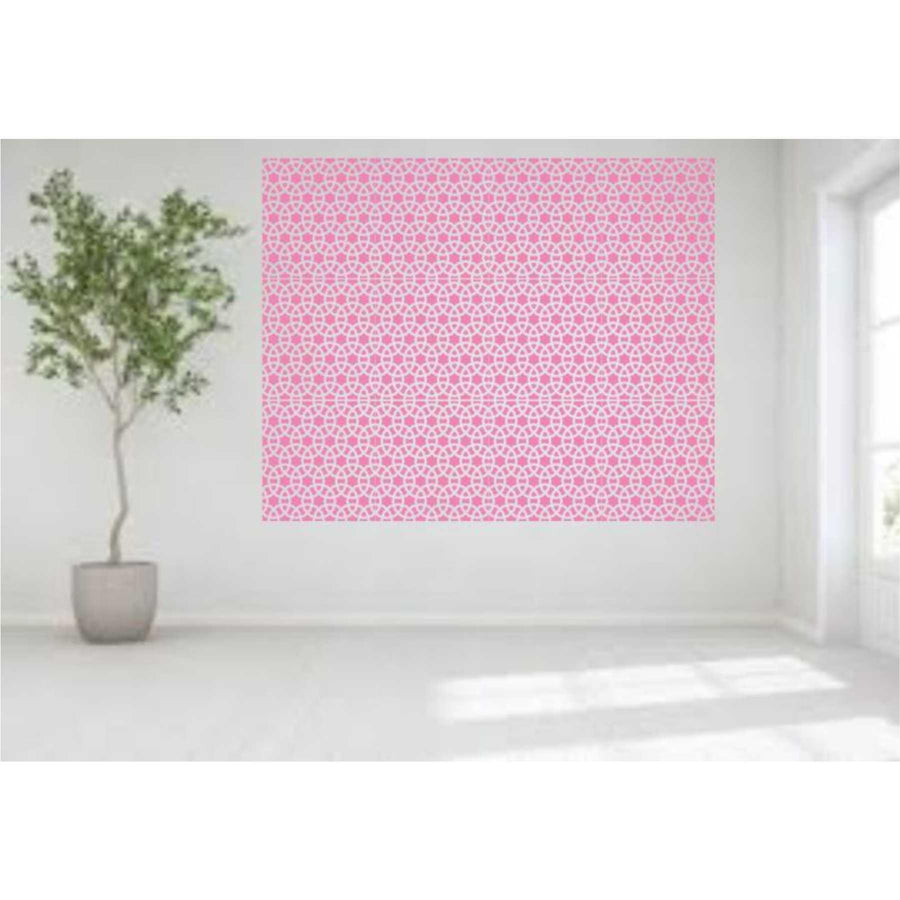 Chainmail Pattern Moroccan Fabric Reusable Stencil For Canvas And Wall Painting - imartdecor.com