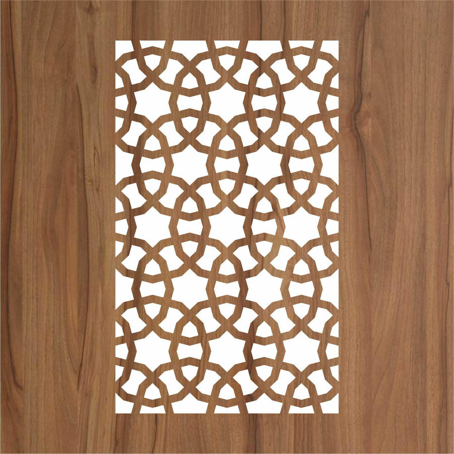 Chainmail Pattern Moroccan Fabric Reusable Stencil For Canvas And Wall Painting - imartdecor.com