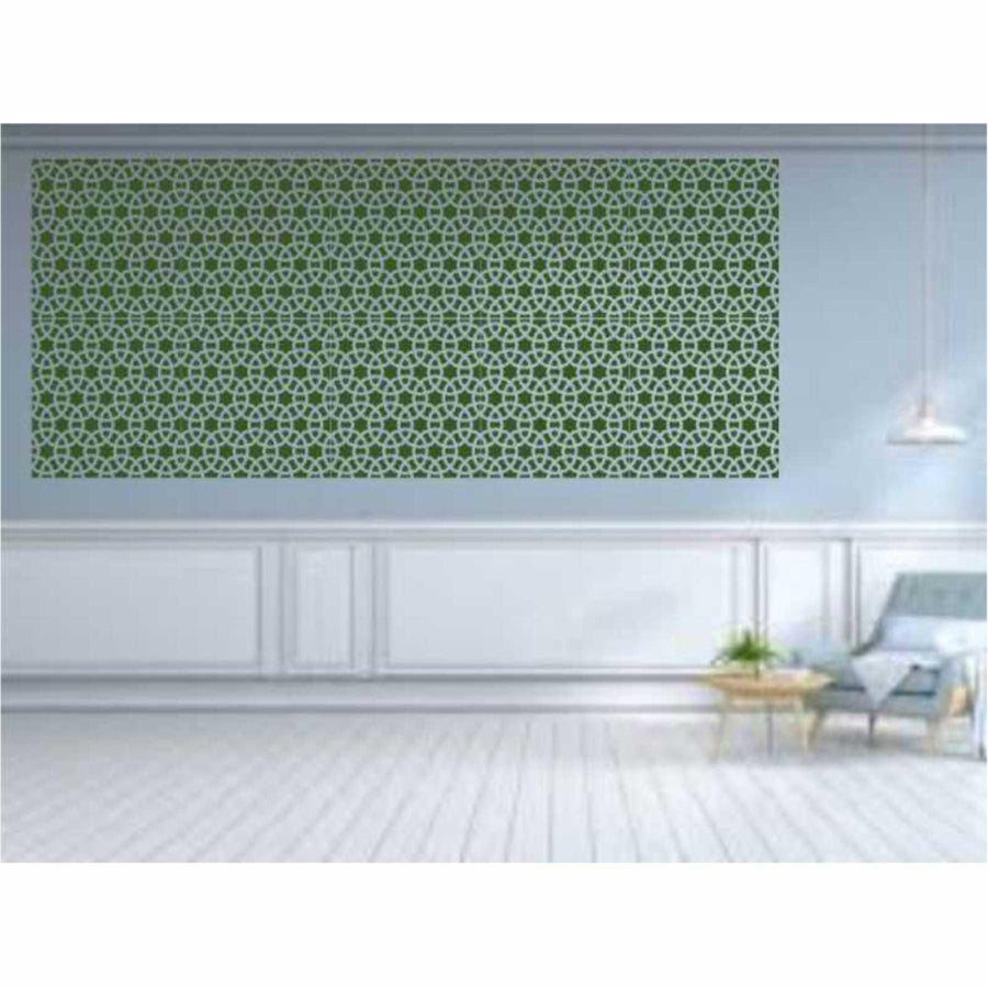 Chainmail Pattern Moroccan Fabric Reusable Stencil For Canvas And Wall Painting - imartdecor.com