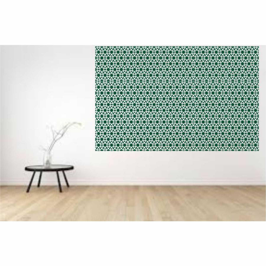 Chainmail Pattern Moroccan Fabric Reusable Stencil For Canvas And Wall Painting - imartdecor.com