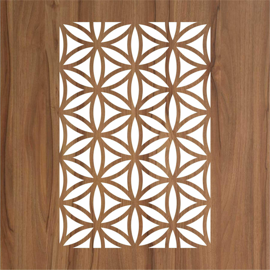 Flower of Life Pattern Moroccan Fabric Reusable Stencil For Canvas And Wall Painting - imartdecor.com