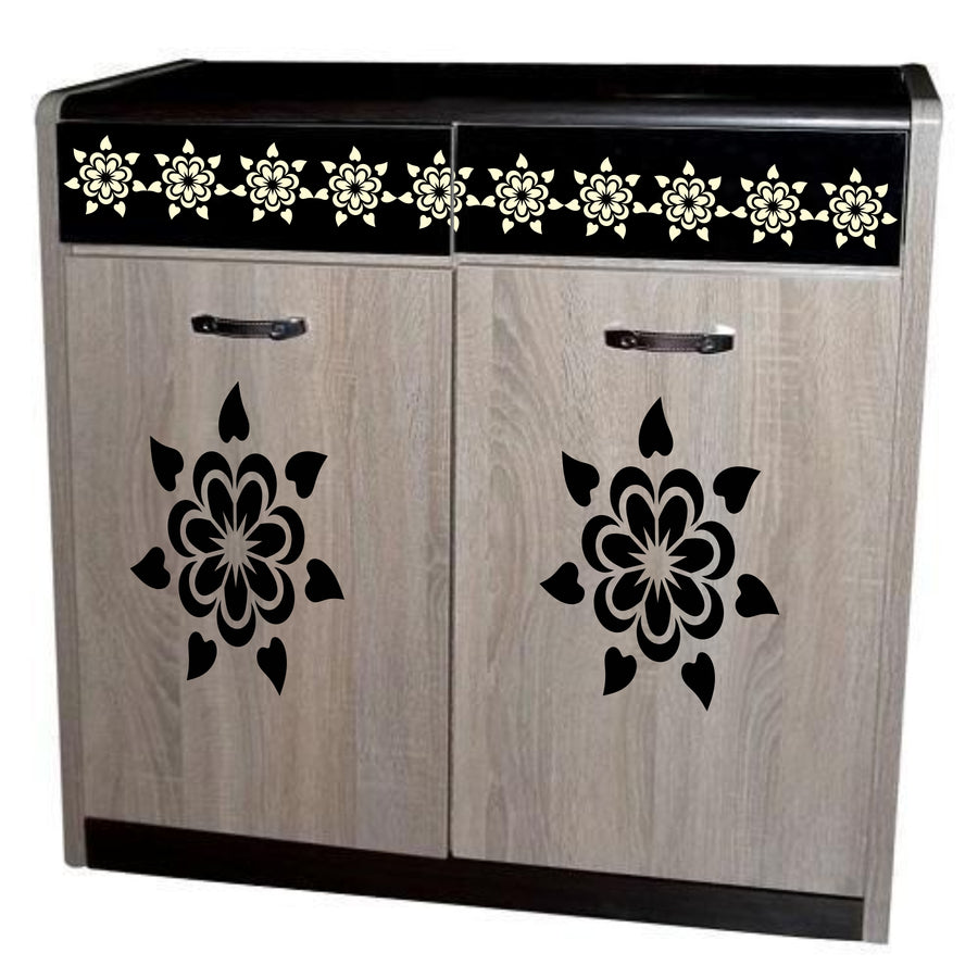 Pack of 4 Reusable Stencil For Canvas And Wall Painting - imartdecor.com