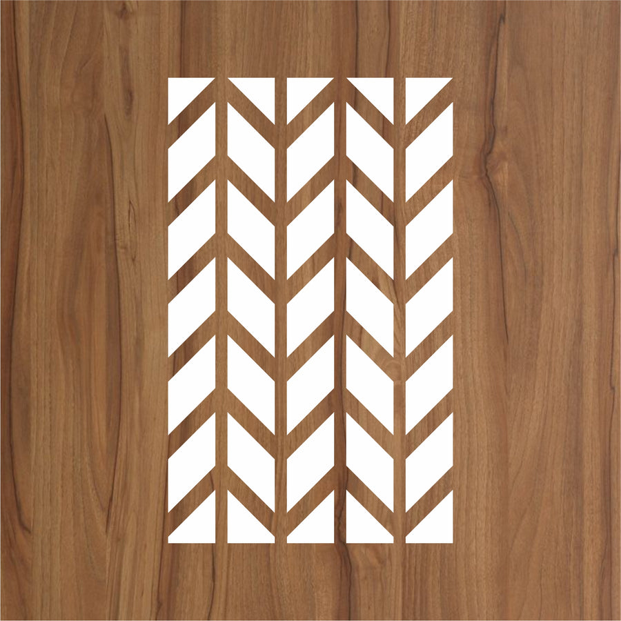 Chevron Pattern Reusable Stencil For Canvas And Wall Painting - imartdecor.com