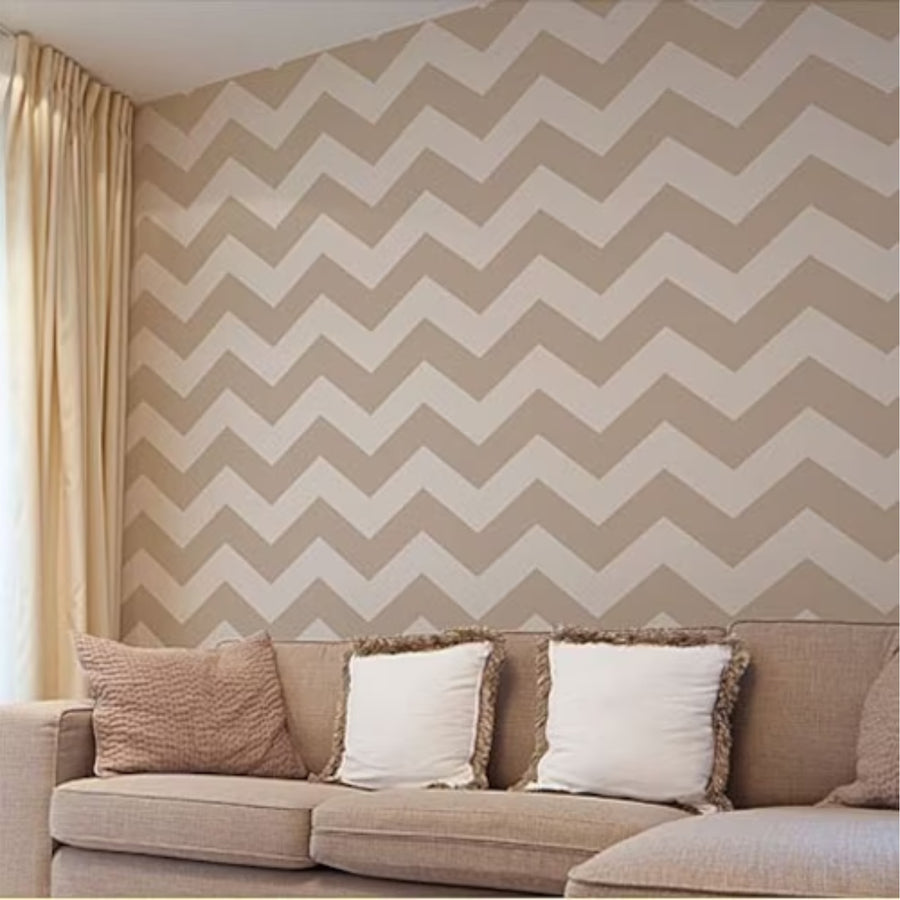 Chevron Pattern Reusable Stencil For Canvas And Wall Painting - imartdecor.com