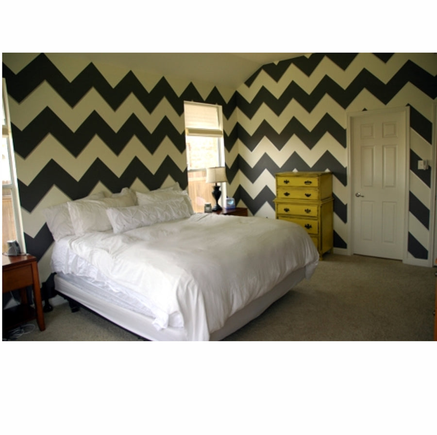 Chevron Pattern Reusable Stencil For Canvas And Wall Painting - imartdecor.com