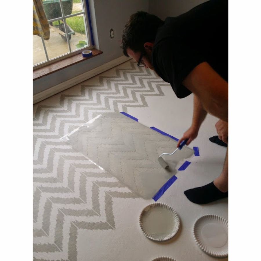 Chevron Pattern Reusable Stencil For Canvas And Wall Painting - imartdecor.com