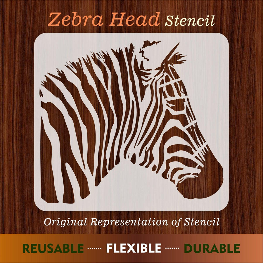 Zebra Reusable Stencil For Canvas And Wall Painting - imartdecor.com