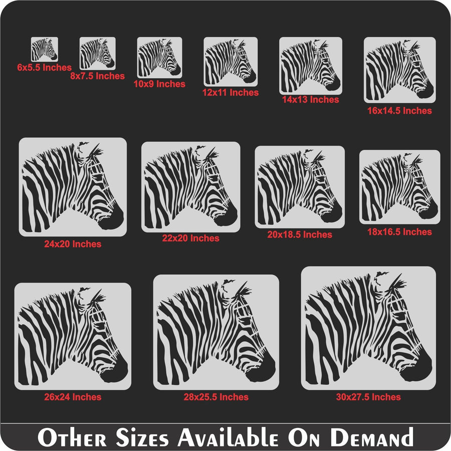 Zebra Reusable Stencil For Canvas And Wall Painting - imartdecor.com