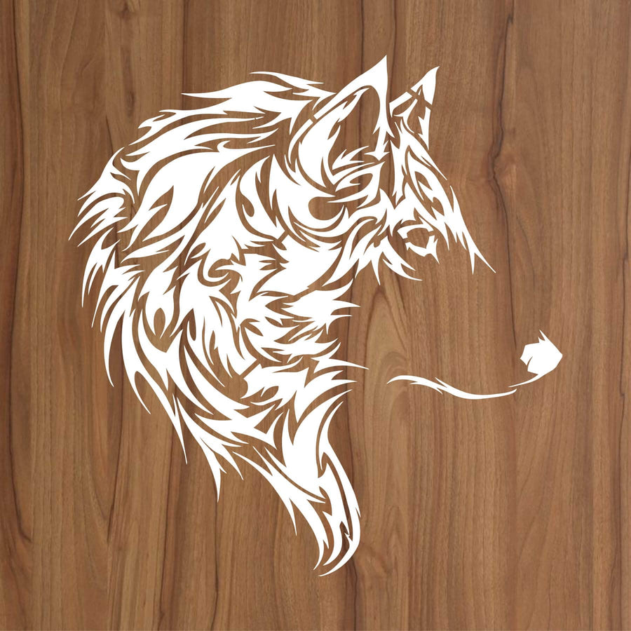 Wolf Head Reusable Stencil for Canvas and wall painting.ID#230 - imartdecor.com