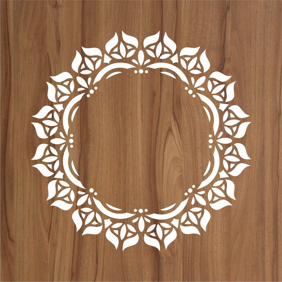 Motif Mandala Round Border Mandala Reusable Stencil For Canvas And Wall Painting.ID#256 - imartdecor.com