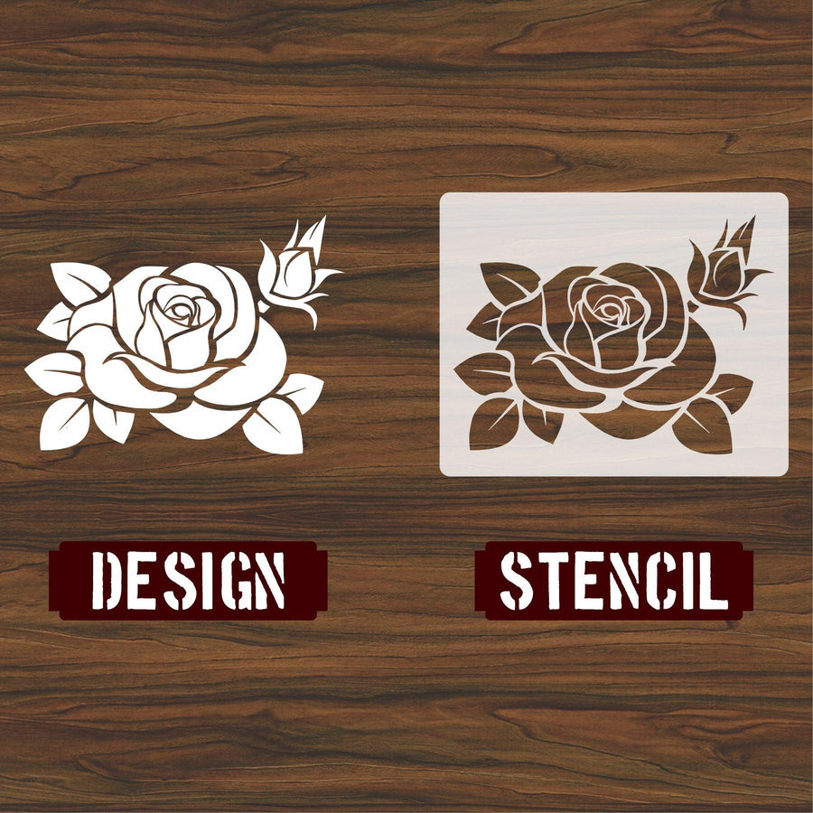 Flower Reusable Stencil for Canvas and wall painting - imartdecor.com