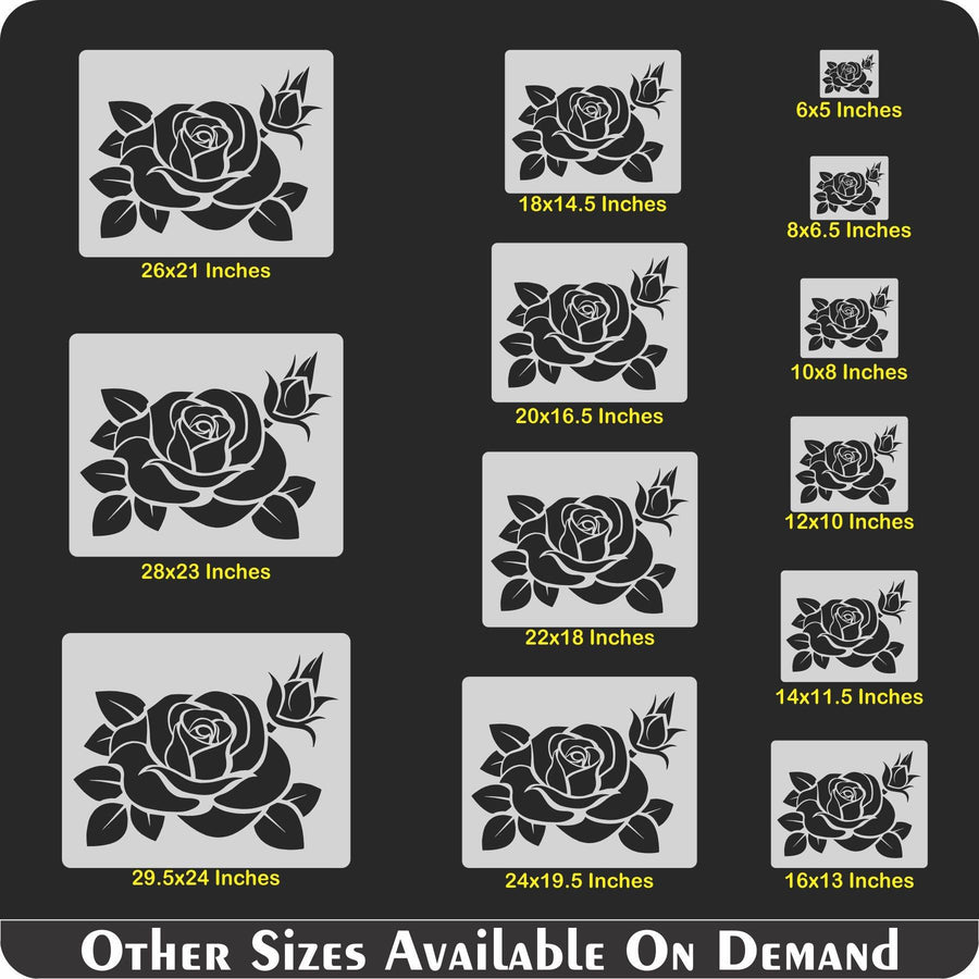 Flower Reusable Stencil for Canvas and wall painting - imartdecor.com