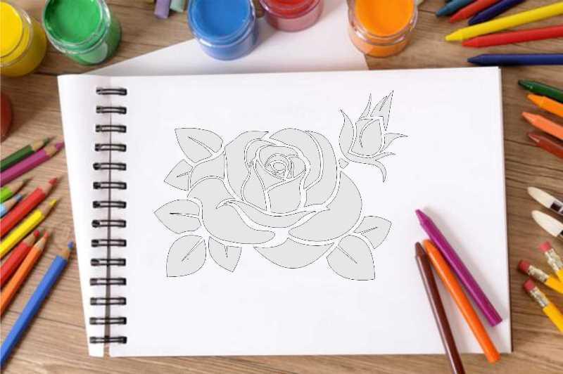 Flower Reusable Stencil for Canvas and wall painting - imartdecor.com