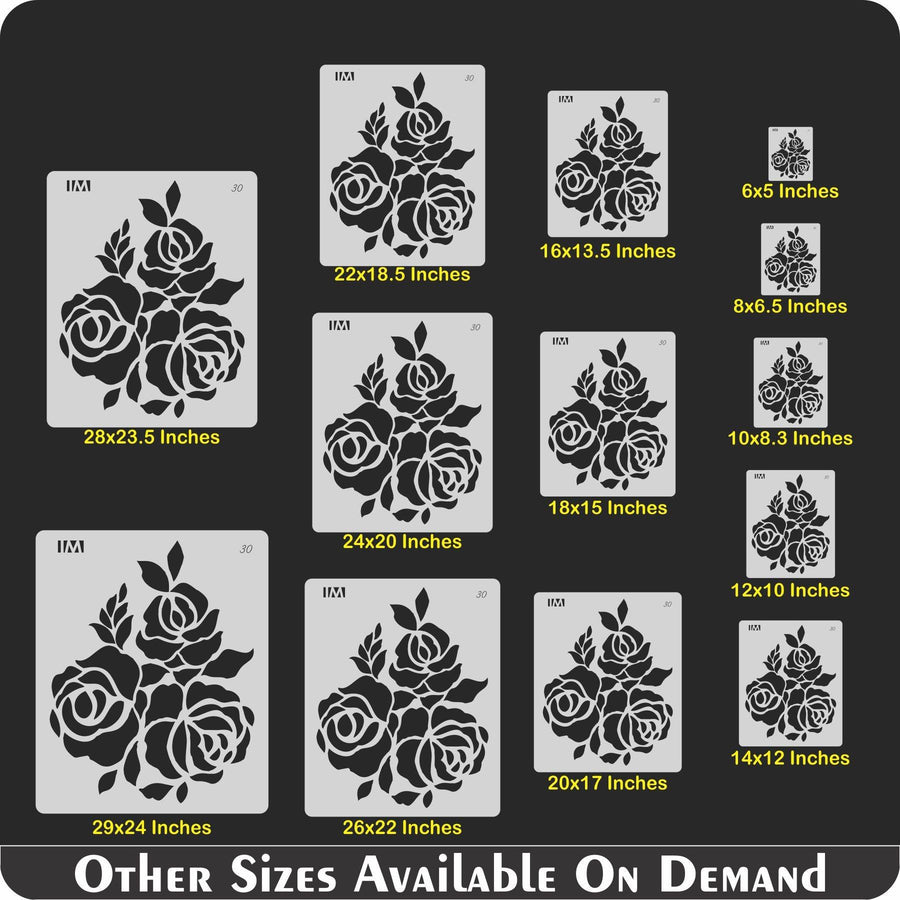 floral reusable stencil - imartdecor.com