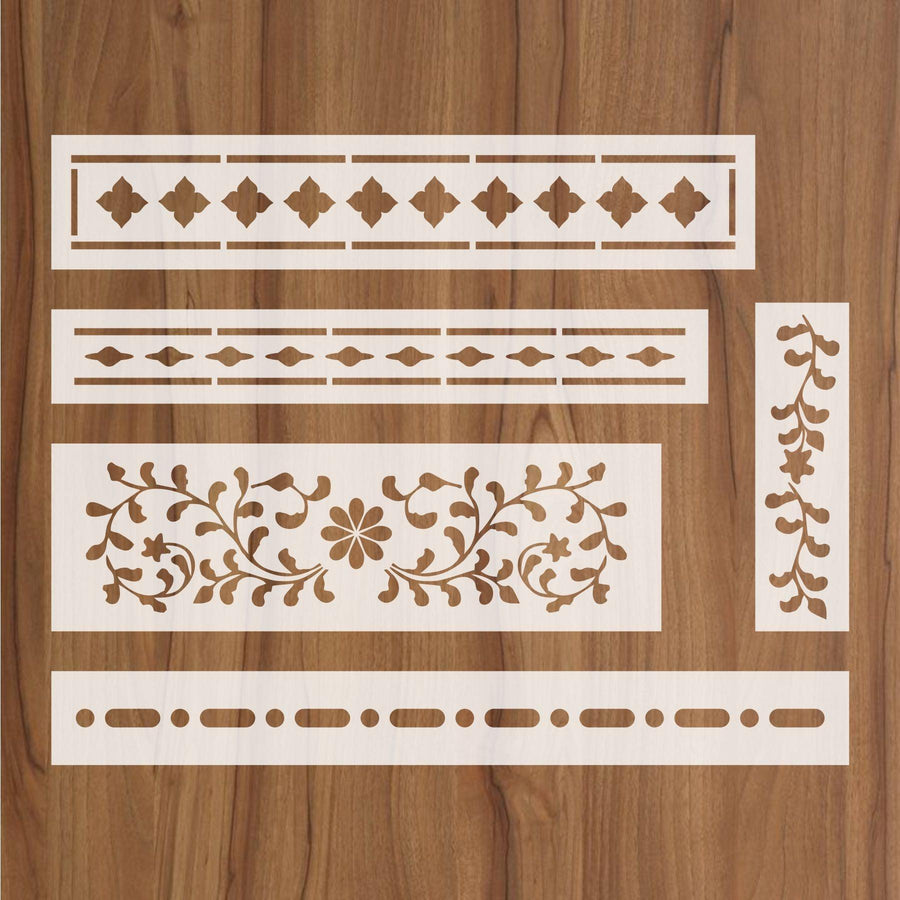 Indian Inlay(furniture and fabric) Reusable Stencil For Canvas And Wall Painting - imartdecor.com
