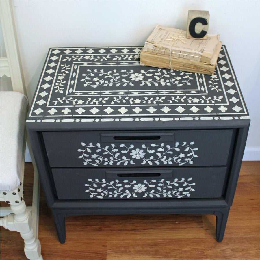 Indian Inlay(furniture and fabric) Reusable Stencil For Canvas And Wall Painting - imartdecor.com