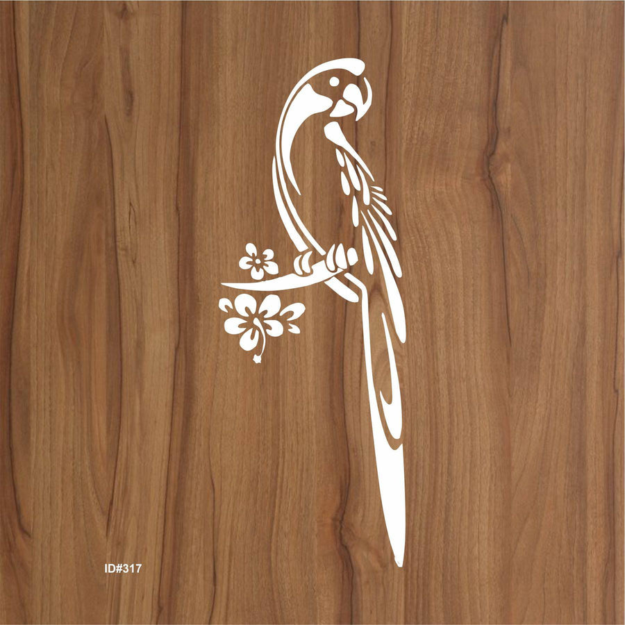 parrot Stencil Reusable Stencil For Canvas And Wall Painting.ID# 317 - imartdecor.com