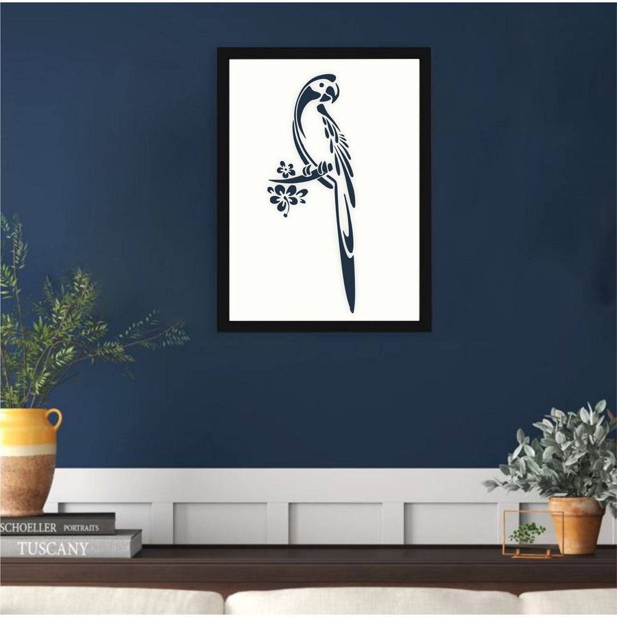 parrot Stencil Reusable Stencil For Canvas And Wall Painting.ID# 317 - imartdecor.com