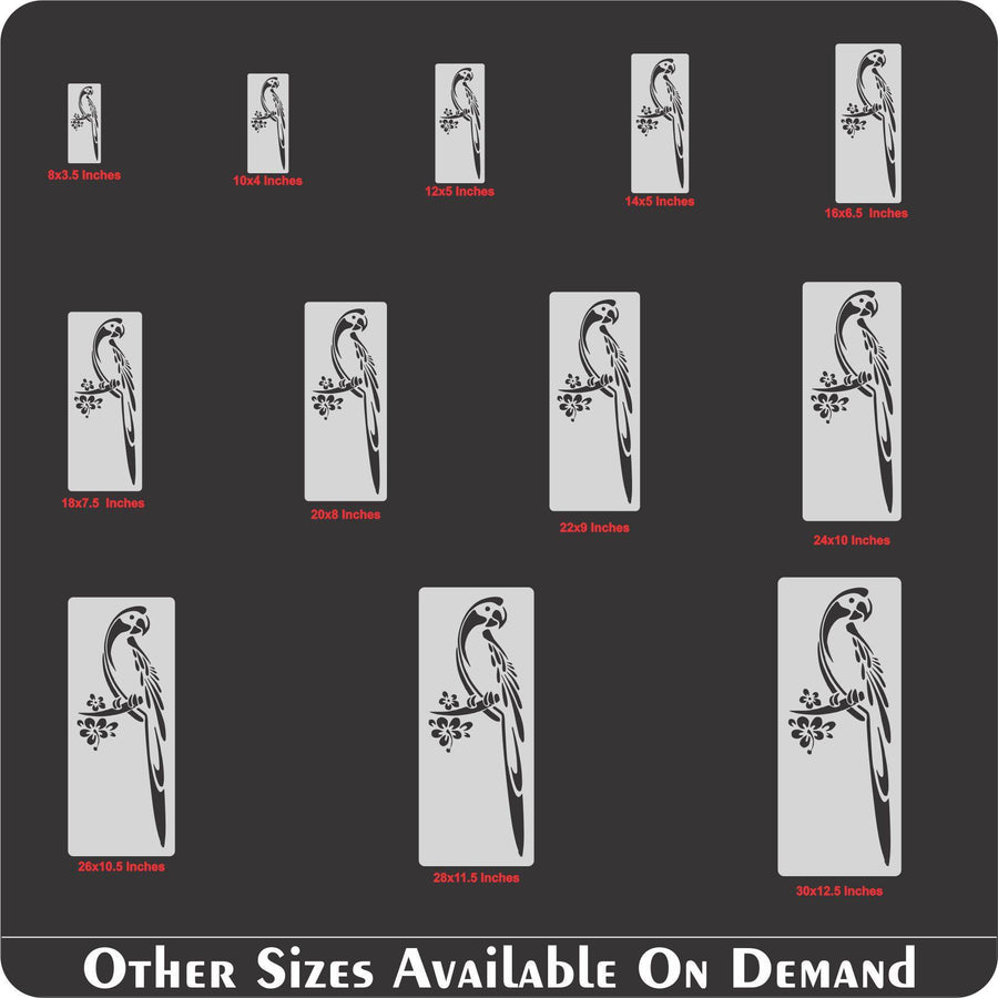 parrot Stencil Reusable Stencil For Canvas And Wall Painting.ID# 317 - imartdecor.com