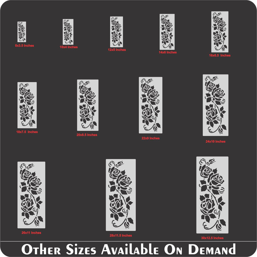 Gorgeous Roses Reusable Stencil For Canvas And Wall Painting.ID #319 - imartdecor.com