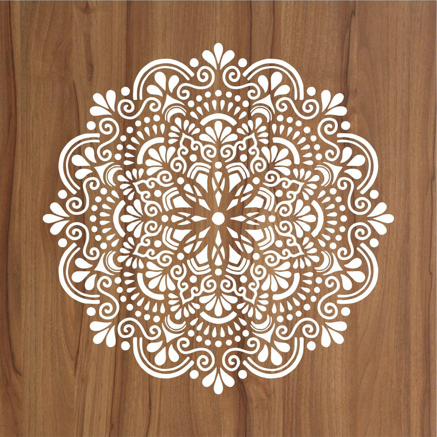 Folk art Mandala Flower Reusable Stencil For Canvas And Wall Painting.ID#322 - imartdecor.com
