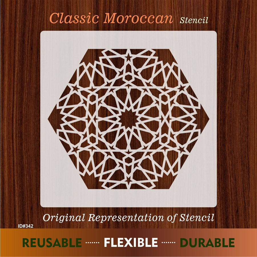 Mandala Geometric Design Stencil Reusable Stencil For Canvas And Wall Painting.ID# 342 - imartdecor.com