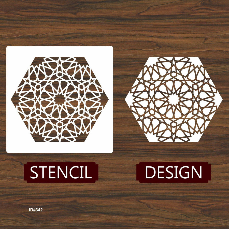 Mandala Geometric Design Stencil Reusable Stencil For Canvas And Wall Painting.ID# 342 - imartdecor.com