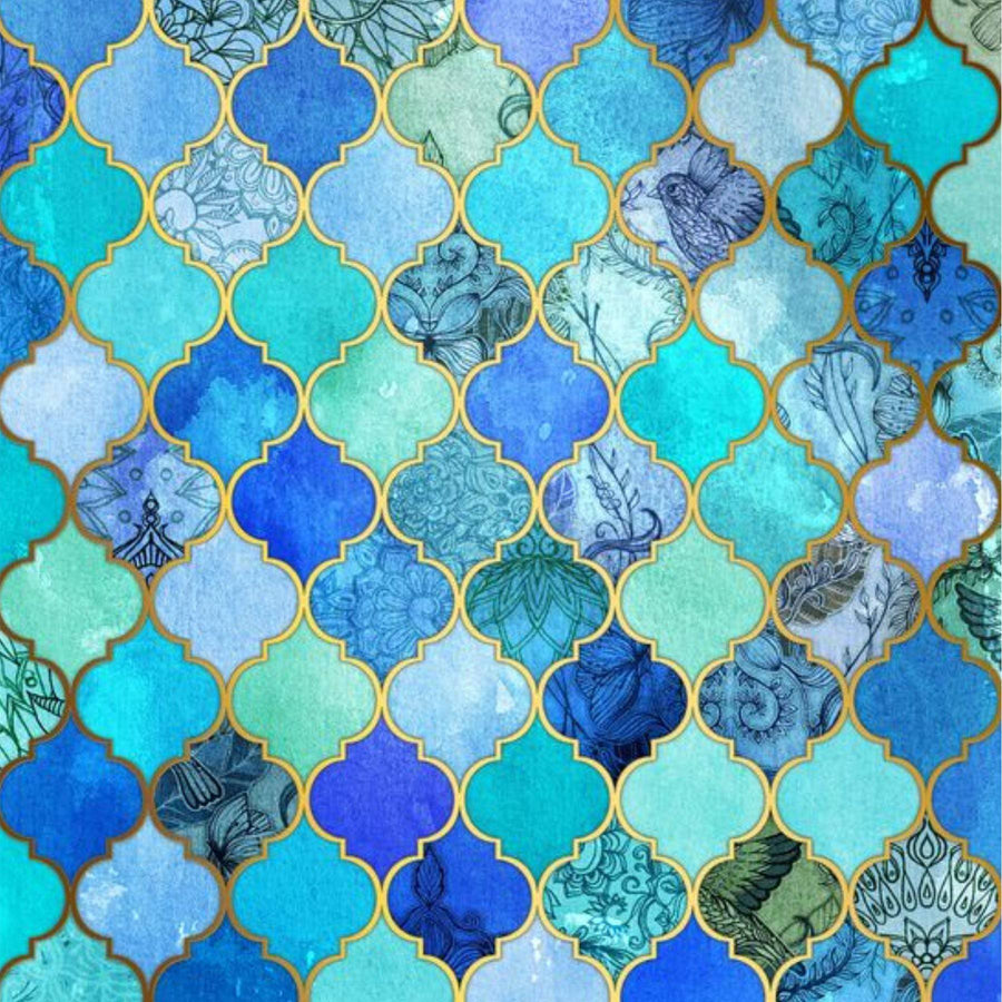 Moroccan Line Pattern Moroccan Fabric Reusable Stencil For Canvas And Wall Painting.ID #347 - imartdecor.com