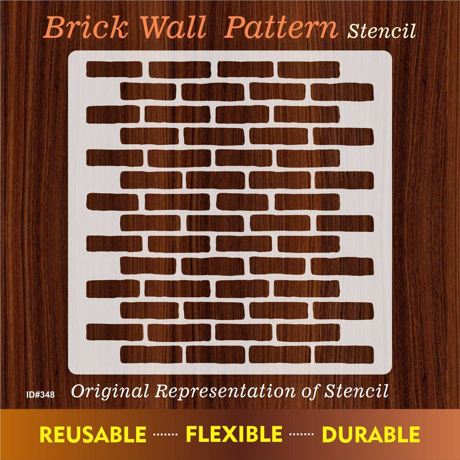 Brick Wall Pattren Reusable Stencil For Canvas And Wall Painting.ID #348 - imartdecor.com