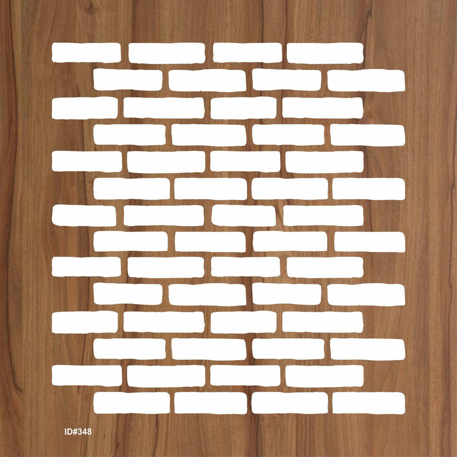 Brick Wall Pattren Reusable Stencil For Canvas And Wall Painting.ID #348 - imartdecor.com