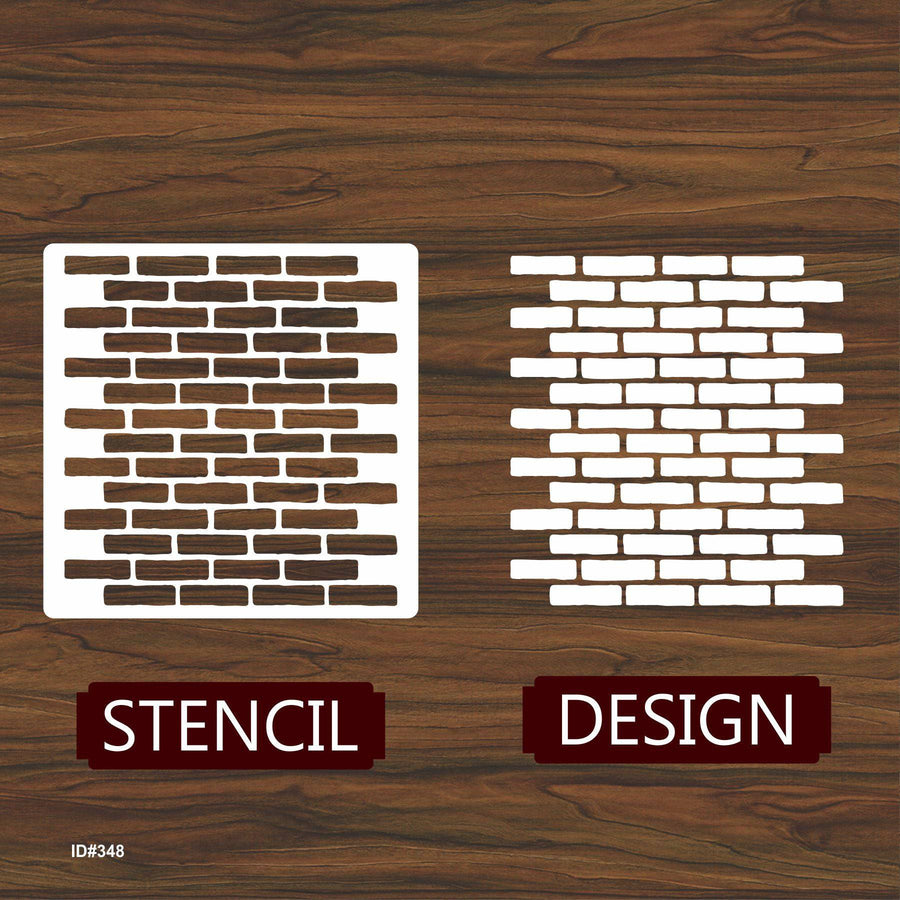 Brick Wall Pattren Reusable Stencil For Canvas And Wall Painting.ID #348 - imartdecor.com